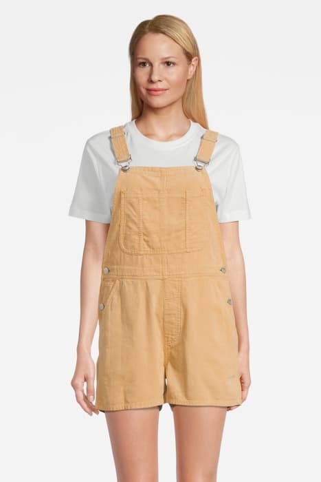 SEVENTYSEVEN CORD SHORTALLS SAND by Outerknown