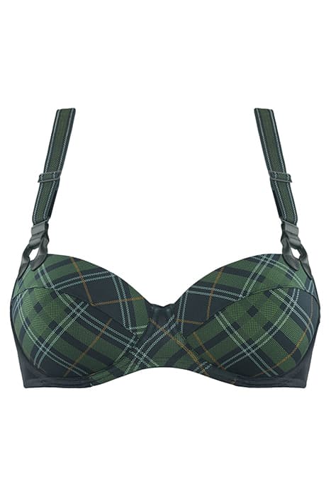 GLORIA SCARAB GREEN PLAID by Marlies Dekkers