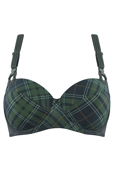 GLORIA SCARAB GREEN PLAID by Marlies Dekkers