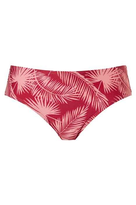 SW BO. BRIEF MID PALM LEAF RED PLUM RED PLUM by Livera