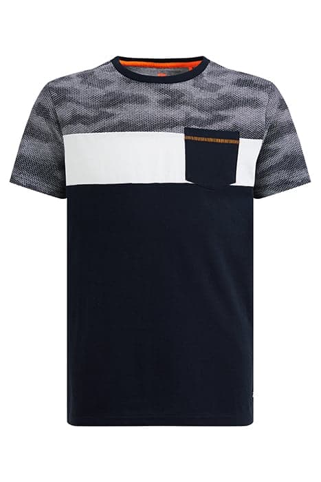 JONGENS T-SHIRT MET DESSIN DARK BLUE by WE Fashion