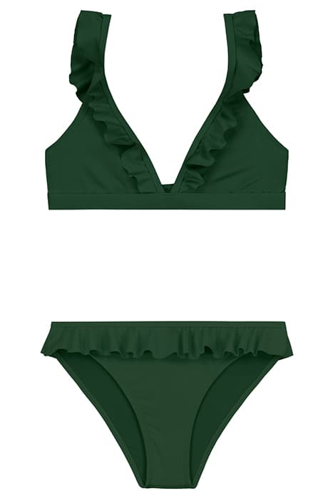 GIRLS BELLA BIKINI SET HUNTER GREEN by Shiwi