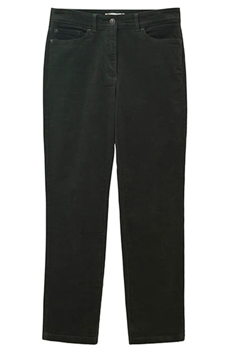 BROOKE STRAIGHT CORD TROUSER DARK GREEN by White Stuff