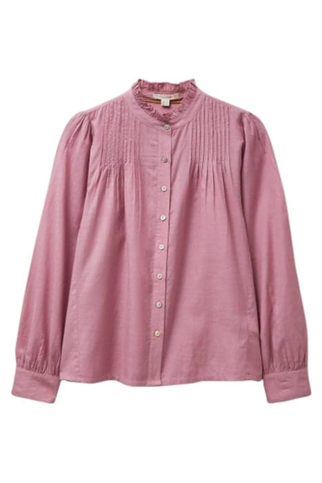 PAIGE COTTON BLEND SHIRT MID PINK by White Stuff