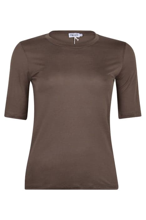 ELENA TENCEL TEE DARK TAUPE by Filippa K