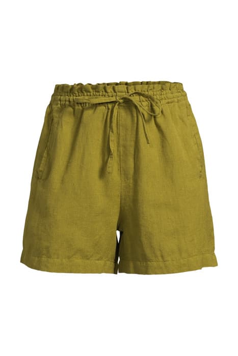 DAMES SHORT VAN LINNENMIX MOSS GREEN by WE Fashion