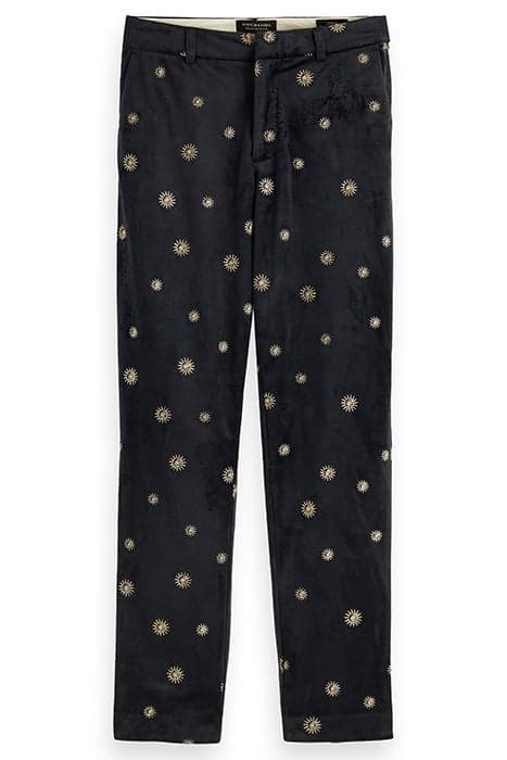 LOWRY TAILORED SLIM FIT PANTS WITH ALLOVER EMBROIDERY NIGHT by Scotch & Soda