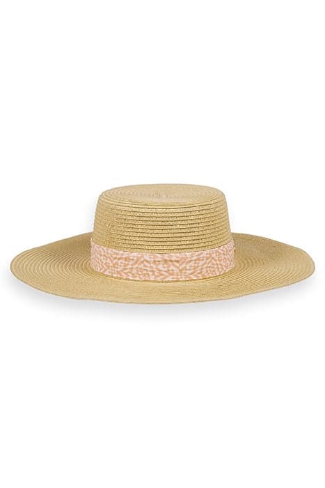 HAT WITH PRINTED RIBBON STRAW by Scotch & Soda