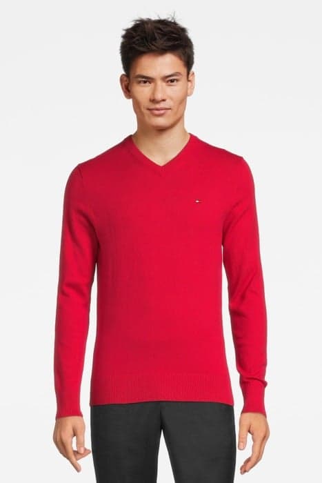 CTN CASHMERE V-N, XTR RED by Tommy Hilfiger