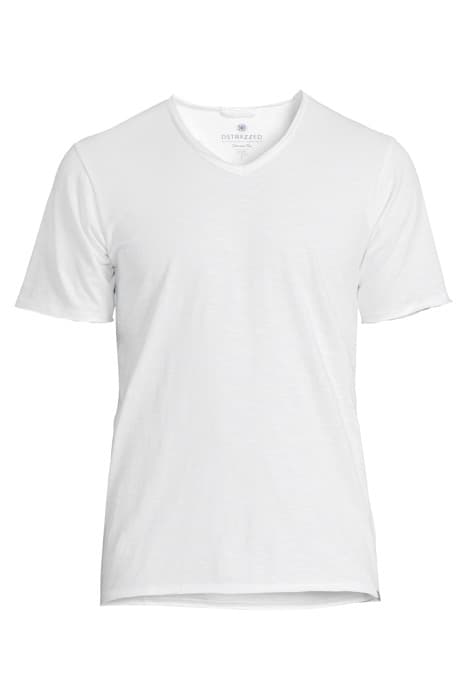 BASIC V-NECK TEE SLUB JERSEY WHITE by Dstrezzed