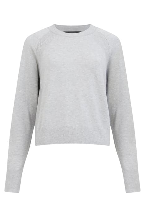 SUPERSOFT DOUBLE RAGLAN CREW LGT GREY MEL by French Connection