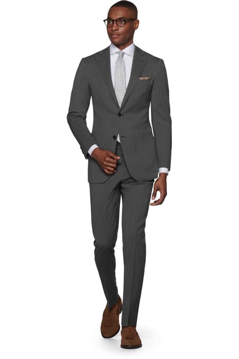 Grey Striped Havana Blazer by Suitsupply