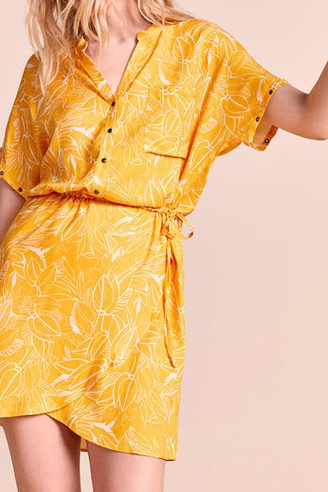 RANGOON - HONEY DRESS WITH VEGETABLE PRINT HONEY by ONE STEP