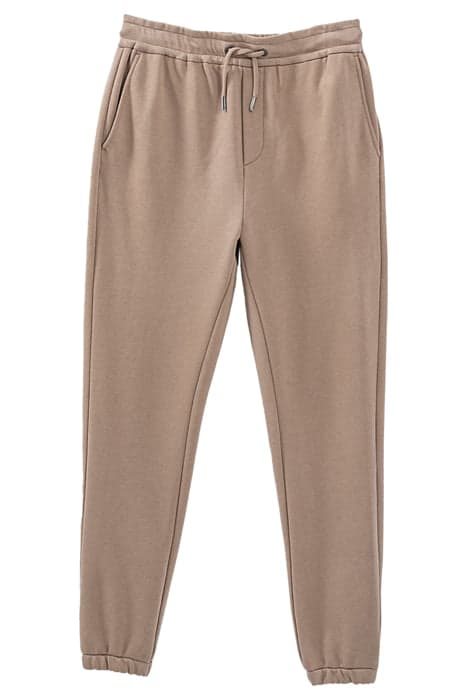 LIGHT BROWN ORGANIC ELASTICATED JOGGERS LIGHT BROWN LIGHT BR by IKKS