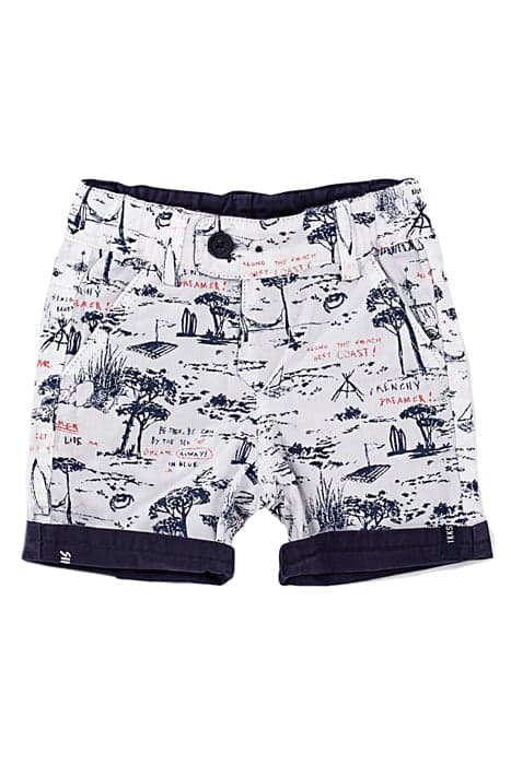 BABY BOYS’ NAVY PRINTED REVERSIBLE SHORTS AOP FRENCHY WEST C by IKKS