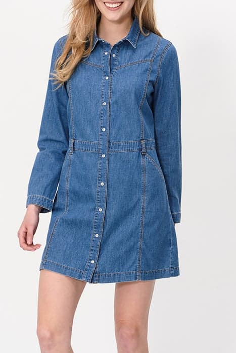 AUTHENTIC PRESS-STUD DENIM DRESS by ICODE