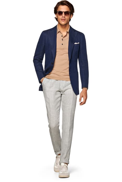 Blue Herringbone Havana Blazer by Suitsupply