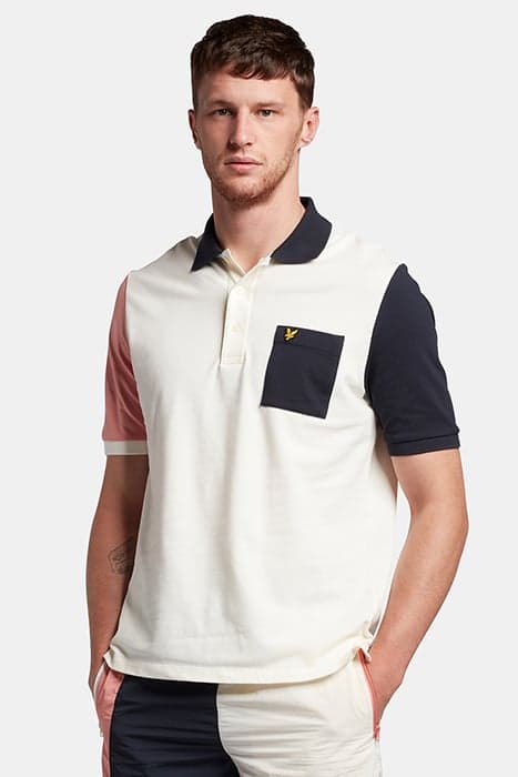 CONTRAST POLO OFF WHITE by Lyle & Scott