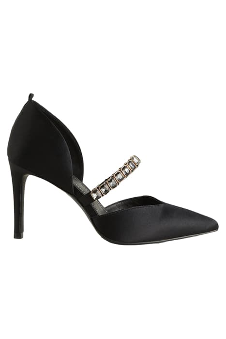 CRYSTAL STRAP HEELED COURTS BLK by Boden