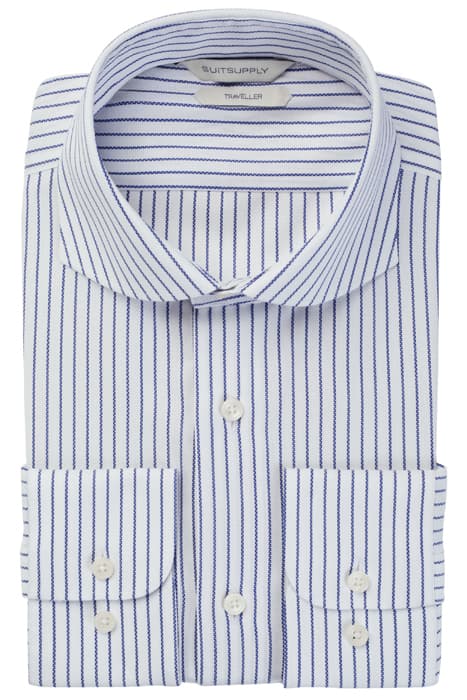 Navy Striped Extra Slim Fit Shirt by Suitsupply