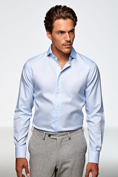 LIGHT BLUE PINPOINT OXFORD EXTRA SLIM FIT SHIRT by Suitsupply