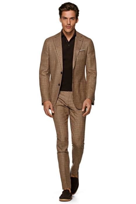 Brown Checked Havana Suit by Suitsupply