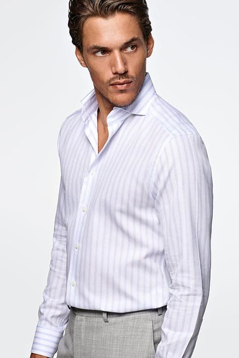 Light Blue Striped Slim Fit Shirt by Suitsupply