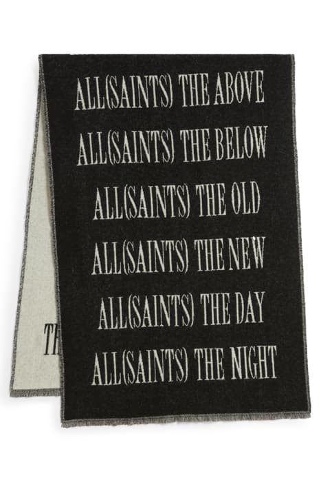 VARSITY WVEN SCARF BLACK/CHALK by AllSaints