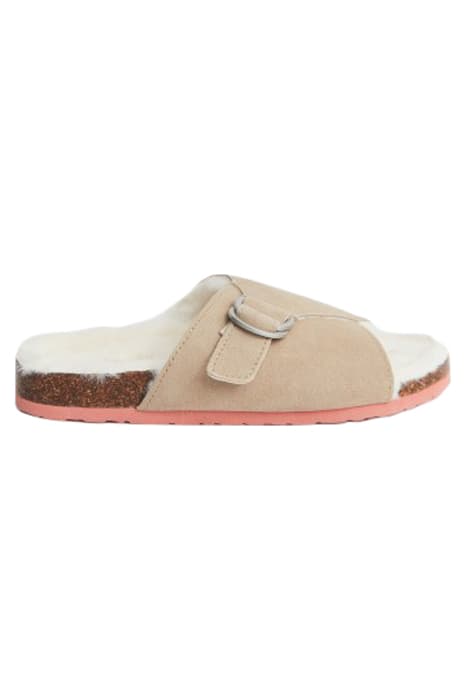 PENELOPE SUEDE FOOTBED LGT NAT by White Stuff