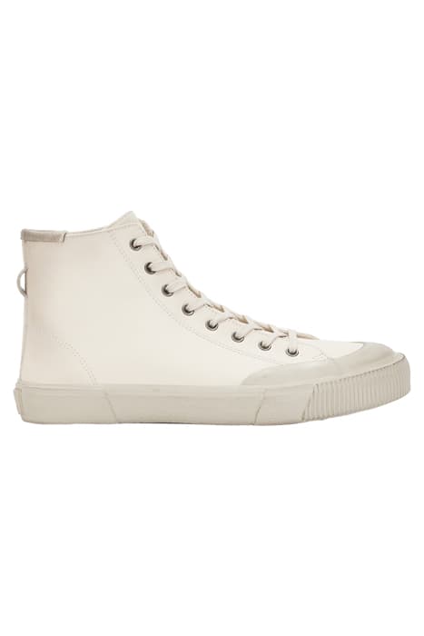 DUMONT LTHR HIGH TOP CHALK WHITE by AllSaints