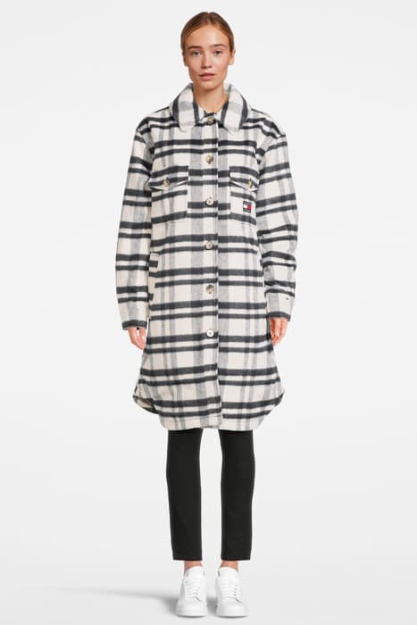 TJW CRV CHECK COAT BEIGE by Tommy Hilfiger