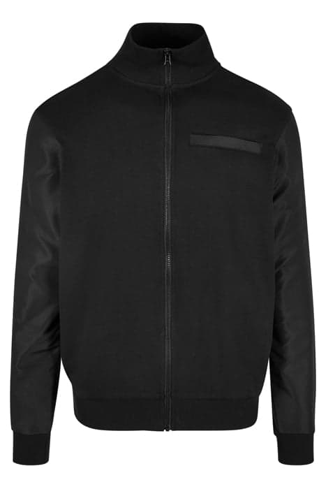 ORGANIC AND RECYCLED FABRIC MIX TRACK JACKET BLACK by Urban Classics