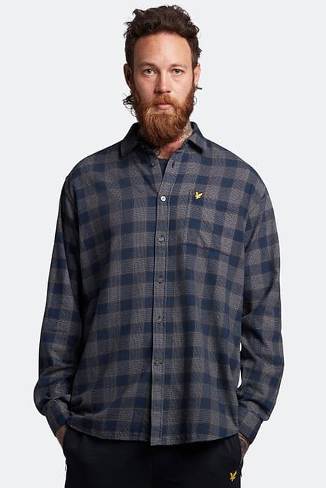 CHECK OVERSHIRT Z271 DARK NAVY by Lyle & Scott