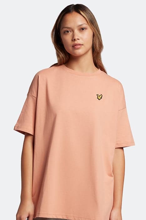 OVERSIZED T-SHIRT DUSTY PEACH by Lyle & Scott