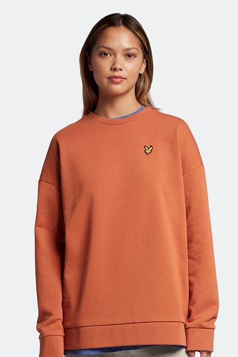 OVERSIZED SWEATSHIRT W800 RUSTED ORANGE by Lyle & Scott