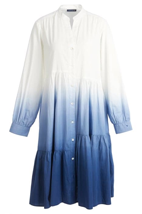 LS DRESS ASYMMETRIC VOLANTS WHITE by River Woods