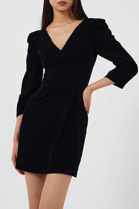 ILAVIA VELVET MINI DRESS BLACK by French Connection