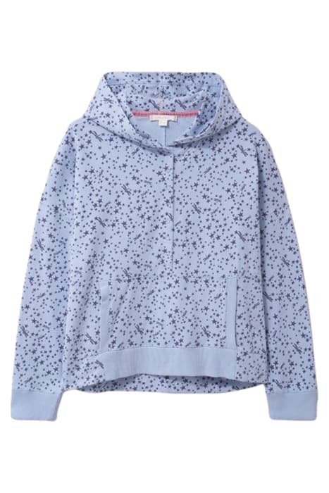 CHLOE COSY HOODED TOP BLUE MLT by White Stuff