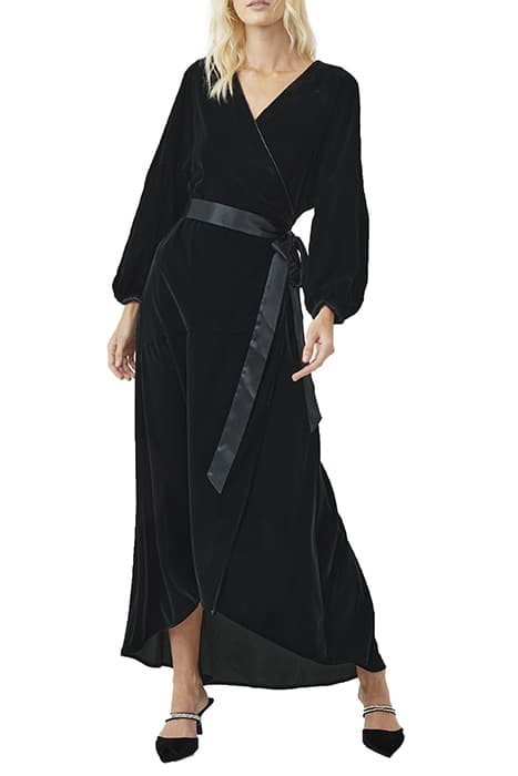 ILAVIA VELVET WRAP DRESS DARK SPRINGS by French Connection