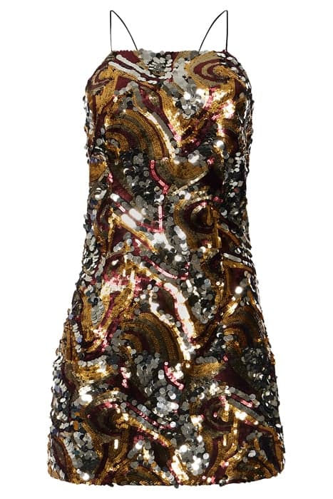 ANADIA EMBELLISHED DRESS ROSE GOLD MULTI by French Connection