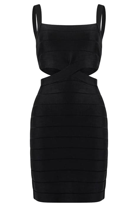 LACS KNIT BODYCON DRESS BLACK by French Connection