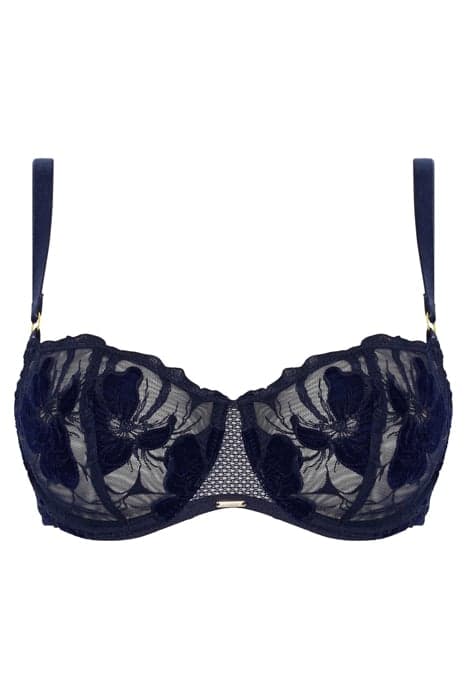 CO BRA UNDERW. HALF CUP BALCONNET VELVET MARINE BLUE by Chantelle