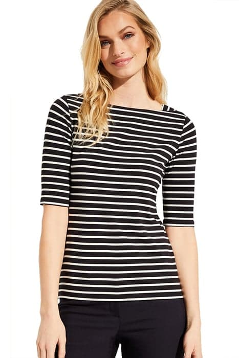 COMMA T-SHIRTS DARK BLUE STRIPES by Comma