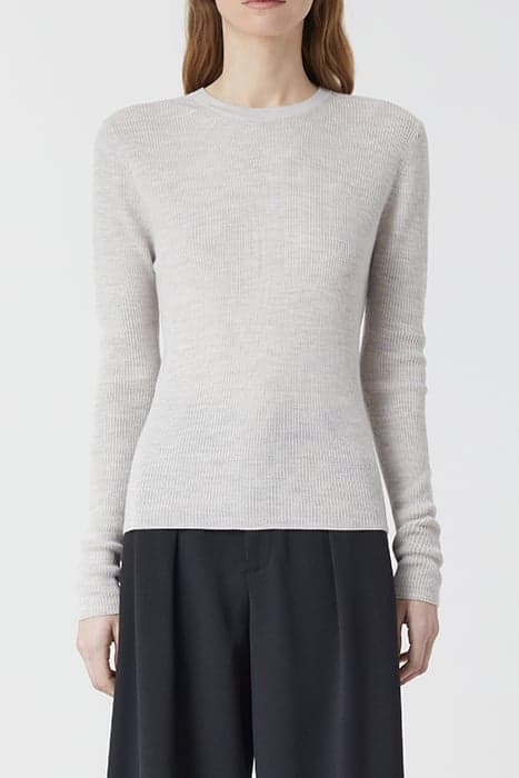 WOMEN CREW RIB LONGSLEEVE KNITS GREY ALABASTER by Closed