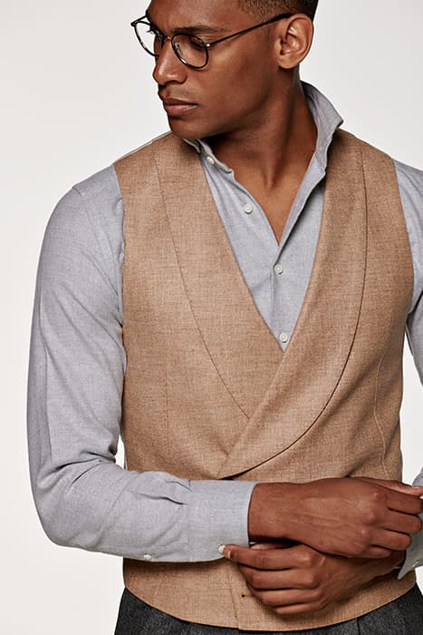 LIGHT BROWN WAISTCOAT by Suitsupply