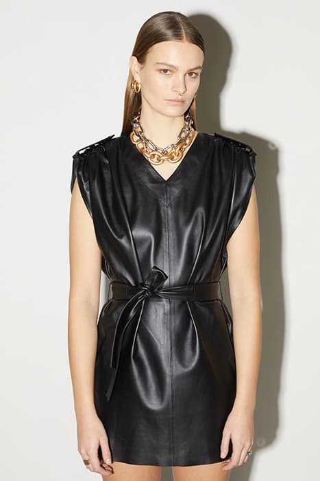 FOIL DRESS BLACK by Frenken