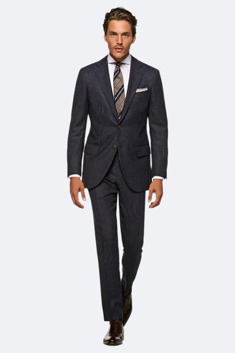 NAVY STRIPED LAZIO SUIT by Suitsupply