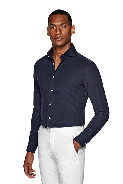 NAVY SLIM FIT SHIRT by Suitsupply