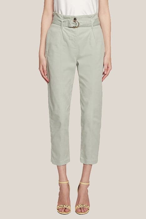 BAGGY DRILL TROUSERS GREEN by Motivi