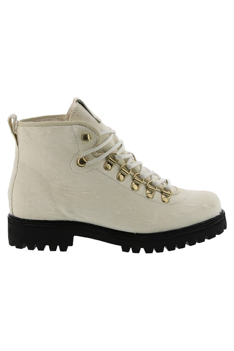 SL80 OFF WHITE PONY - LOW BIKER BOOTS - FUR by Blackstone